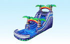 18ft-purple-rainbow-single-lane-water-slide-w-pool-rental