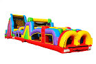 80' Retro Obstacle Course Rental